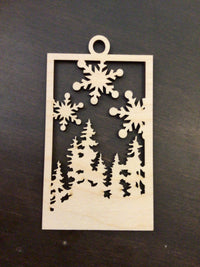 Die Cut Wood Ornaments