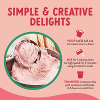 True Scoops Strawberry Ice Cream Mix