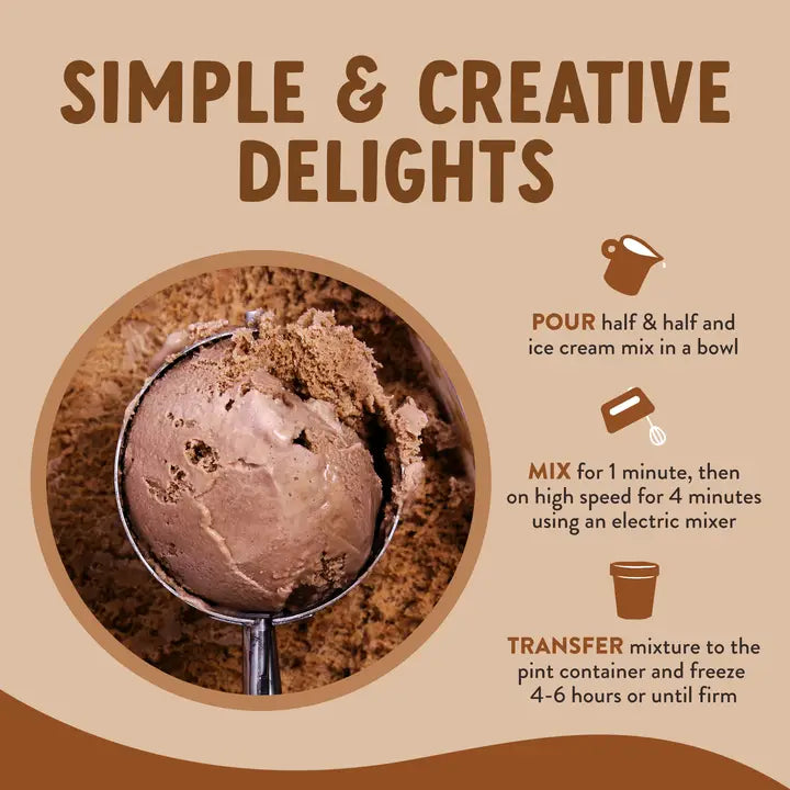 True Scoops Chocolate Ice Cream Mix