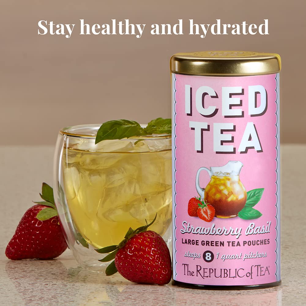 Strawberry Basil Iced Tea Pouches