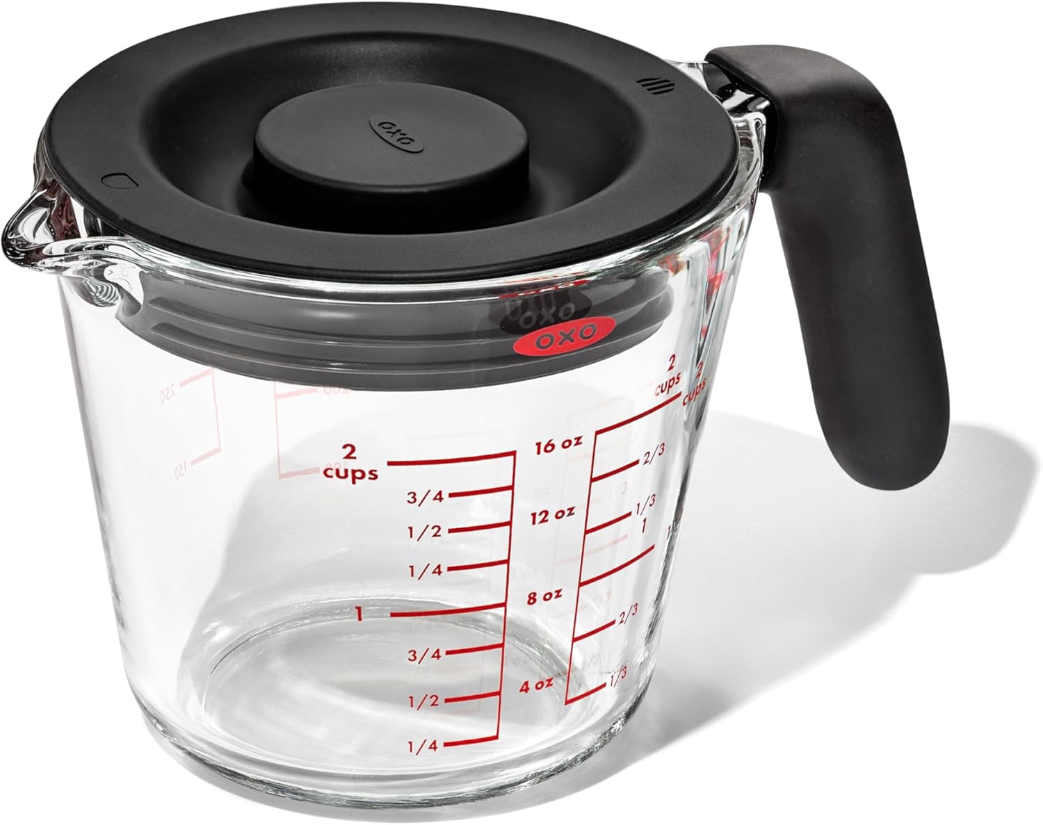 OXO 2 Cup Glass Measuring Cup With Lid