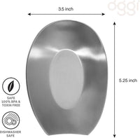 OGGI Ceramic Spoon Rest-Stainless