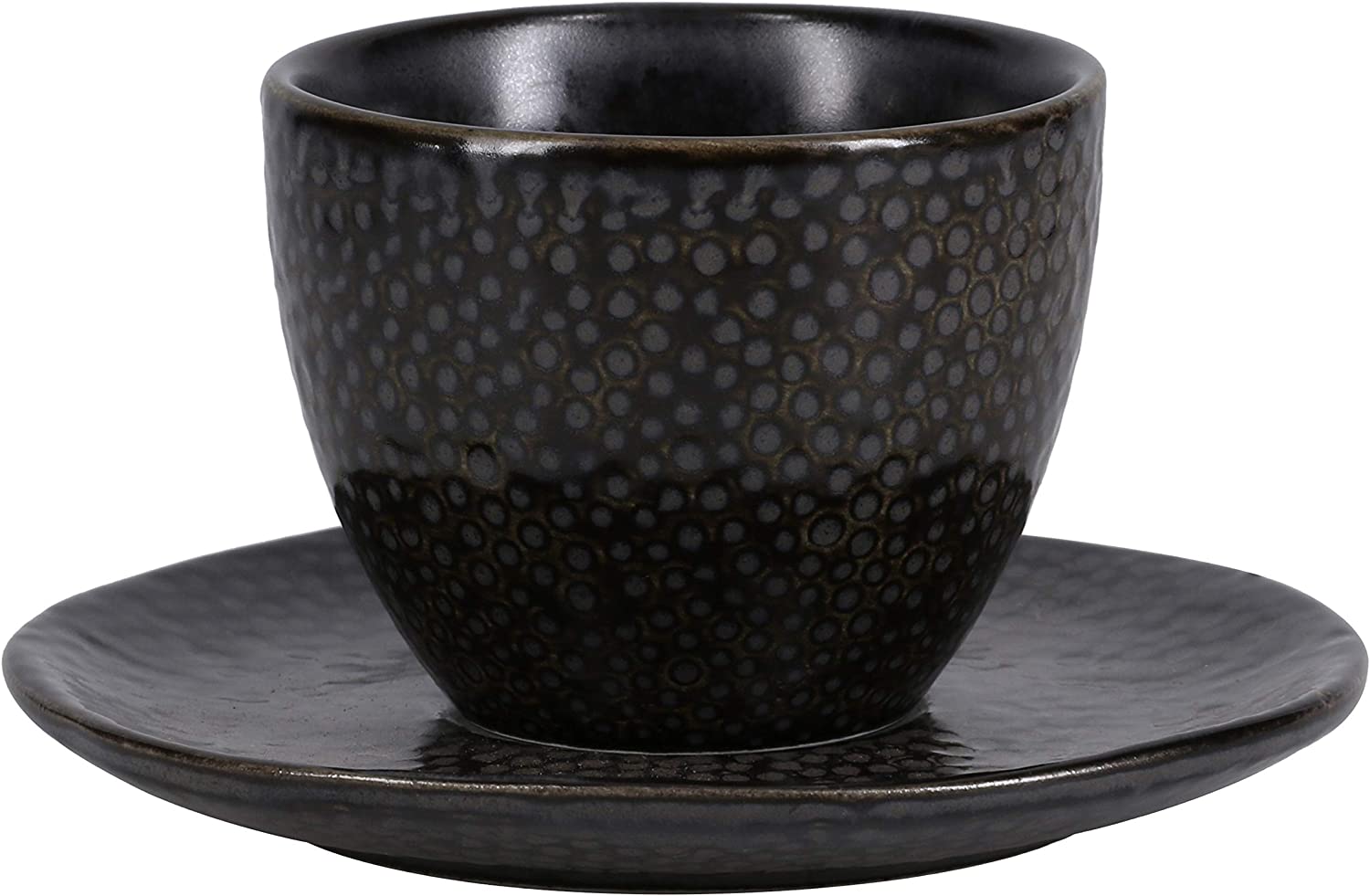 Serene Demi Cup w/Saucer Black