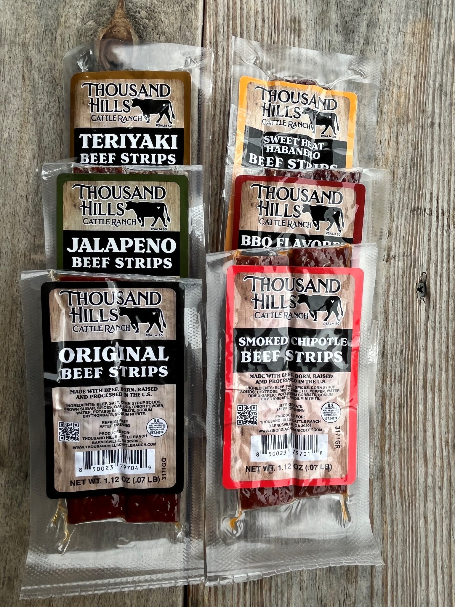 Thousand Hills Cattle Ranch Jerky Strips