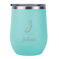 Wine Tumbler Teal - Customizable