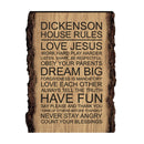 Faux Sliced Log Sign - Customizable