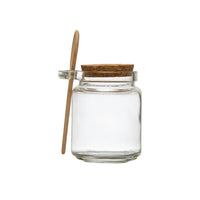 12 oz. Glass Jar w/ Cork Lid & Wood Spoon