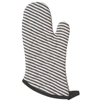 Superior Oven Mitt - Narrow Stripe-Black