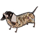 Rustic Bronze-Finish Cork Holder -Dachshund