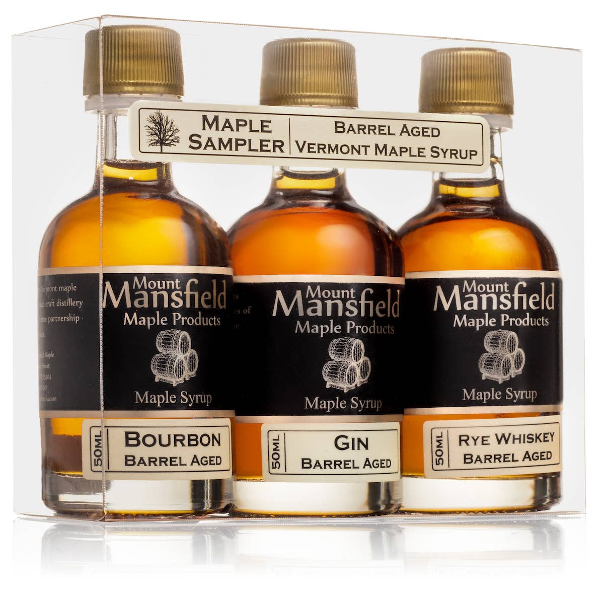 3-pack 50ml Barrel Aged Vermont Maple Syrup Sampler