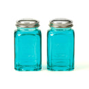 Retro Glass S&P Set - Turquoise