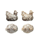 Stoneware Hen Shaped Salt & Pepper Shakers, Set of 2 (Each One Will Vary)