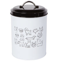 Dog Park Biscuit Tin w/Lid