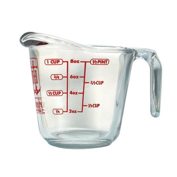 Anchor Hocking Fire King Glass Measuring Cup - 1 Cup