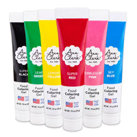 Ann Clark Food Coloring Gel 6 pack