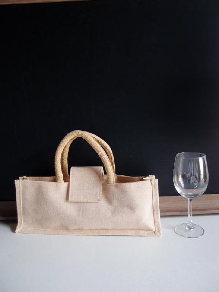 Jute/Canvas Wine Gift Bags