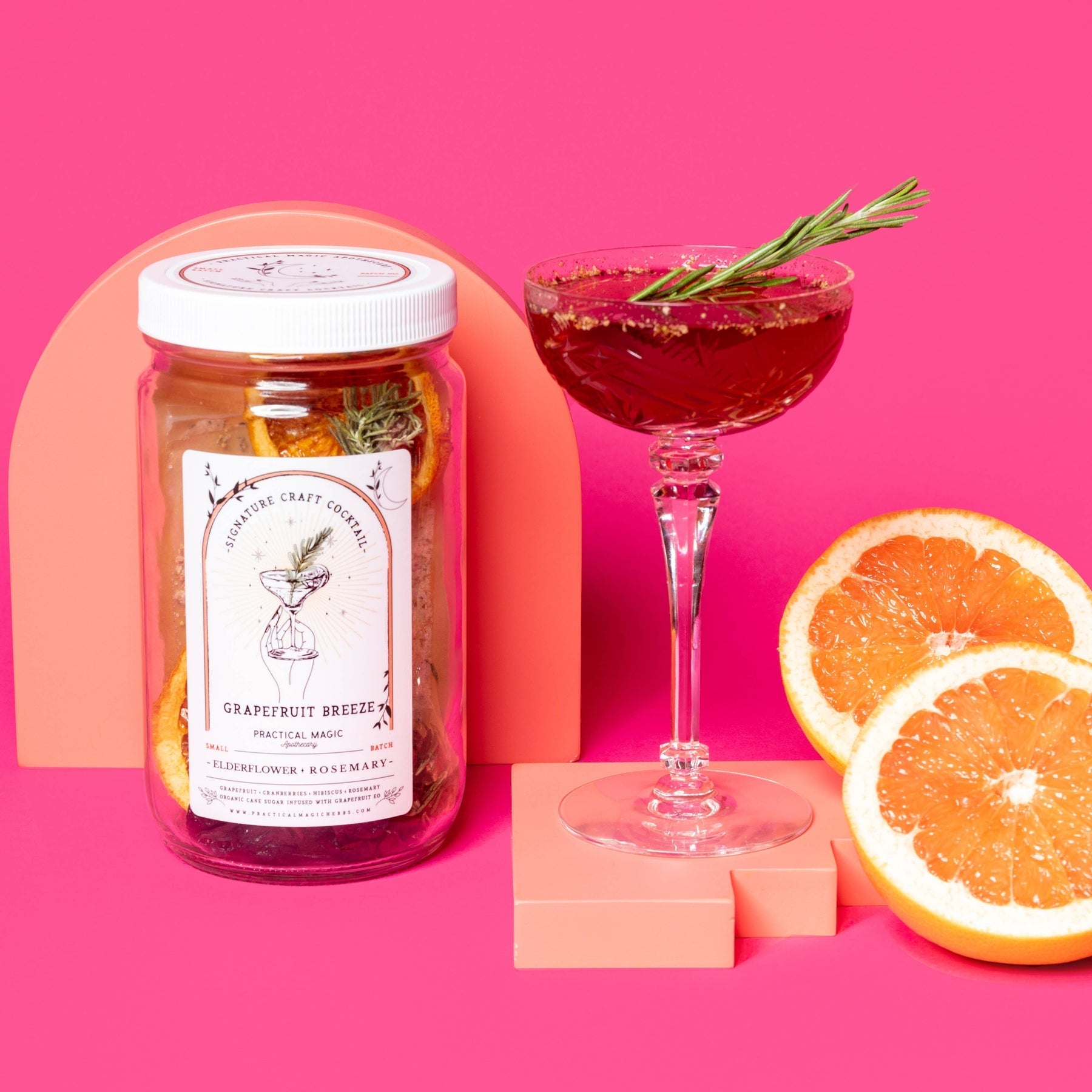 Grapefruit Breeze Edlerflower & Rosemary Craft Cocktail Kit - Small Batch