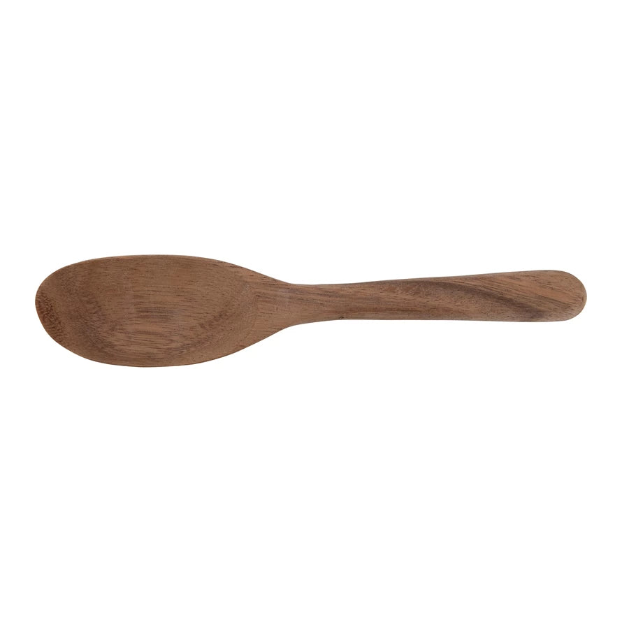 HAND-CARVED ACACIA WOOD SPOON