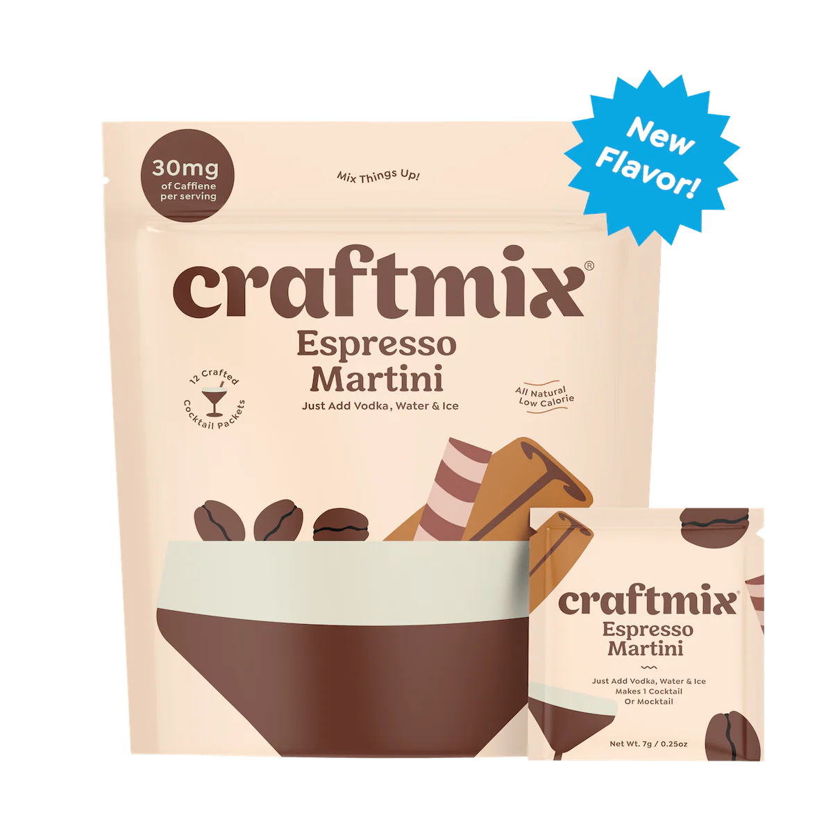 Craftmix Espresso Martini Cocktail/Mocktail Drink Mixer Packet