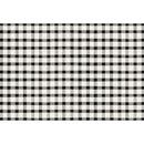 Black Painted Check Placemat