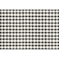 Black Painted Check Placemat