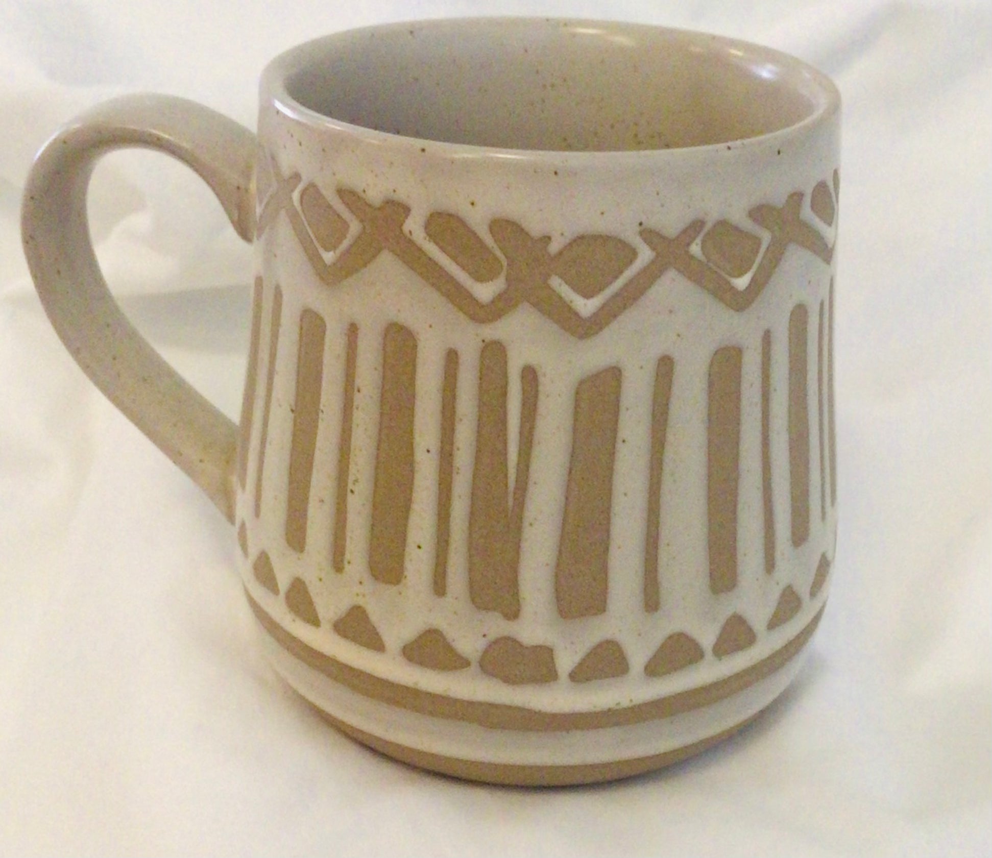 Hand-Painted Stoneware Mug, 3 Styles