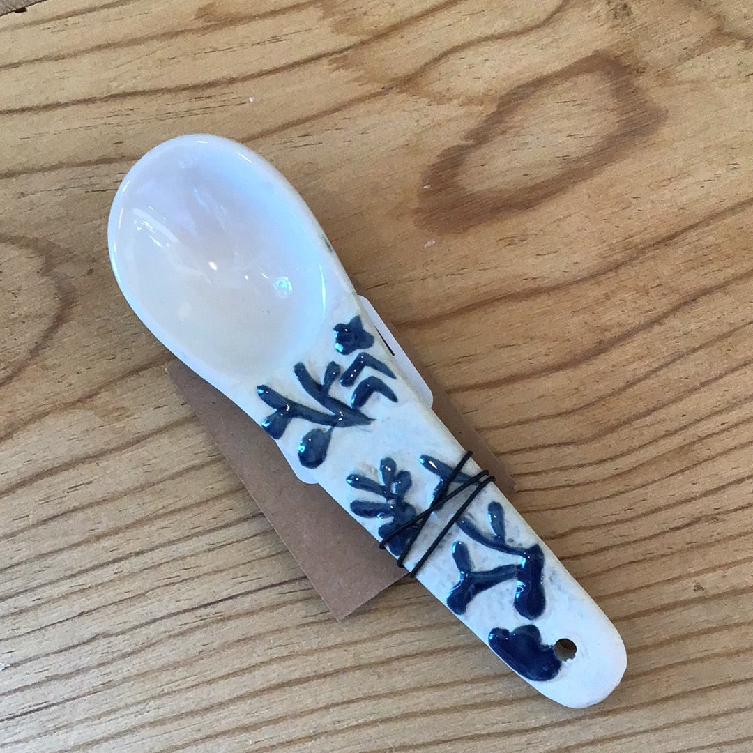 Hand-Painted Spoon with Handle