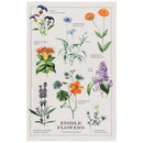 Edible Flowers Cotton Dishtowel