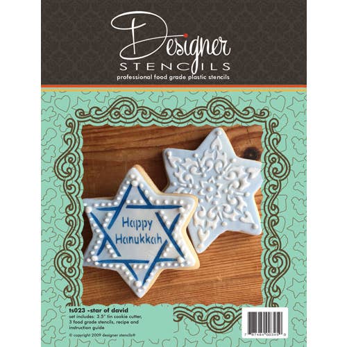 Star of David Cookie Cutter & Stencil