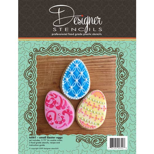 Mini Easter Egg Cookie Cutter & Stencil