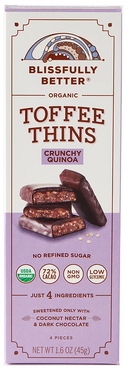 Crunchy Quinoa Toffee Thins