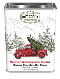 Winter Warmer Wonderland Red Pickup Hot Cocoa